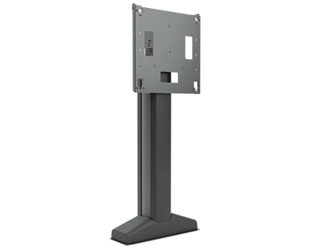 Large Capacity Height Adjust Flat Panel Stand - Swiss mains cable