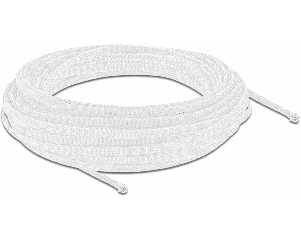 Delock Kabelschlauch dehnbar, 10m x 3 mm Weiss