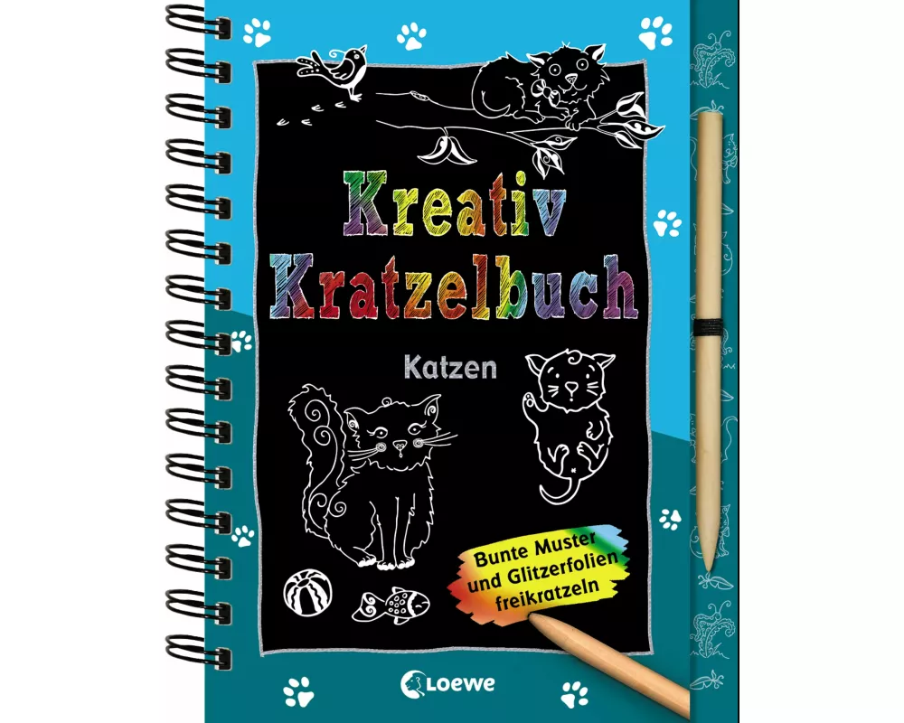 Kreativ-Kratzelbuch: Katzen
