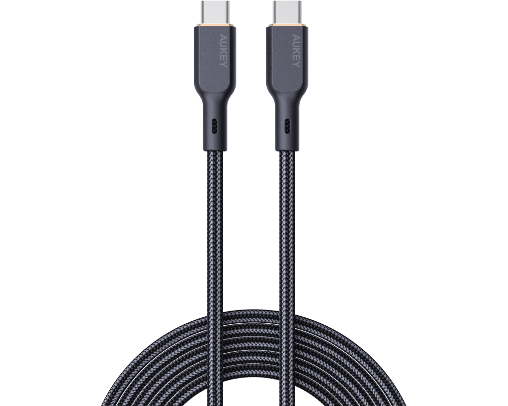 AUKEY Cable USB-C-to-C,Kevlar Core CB-KCC102 1.8m,Nylon Braided,100W,Bl.