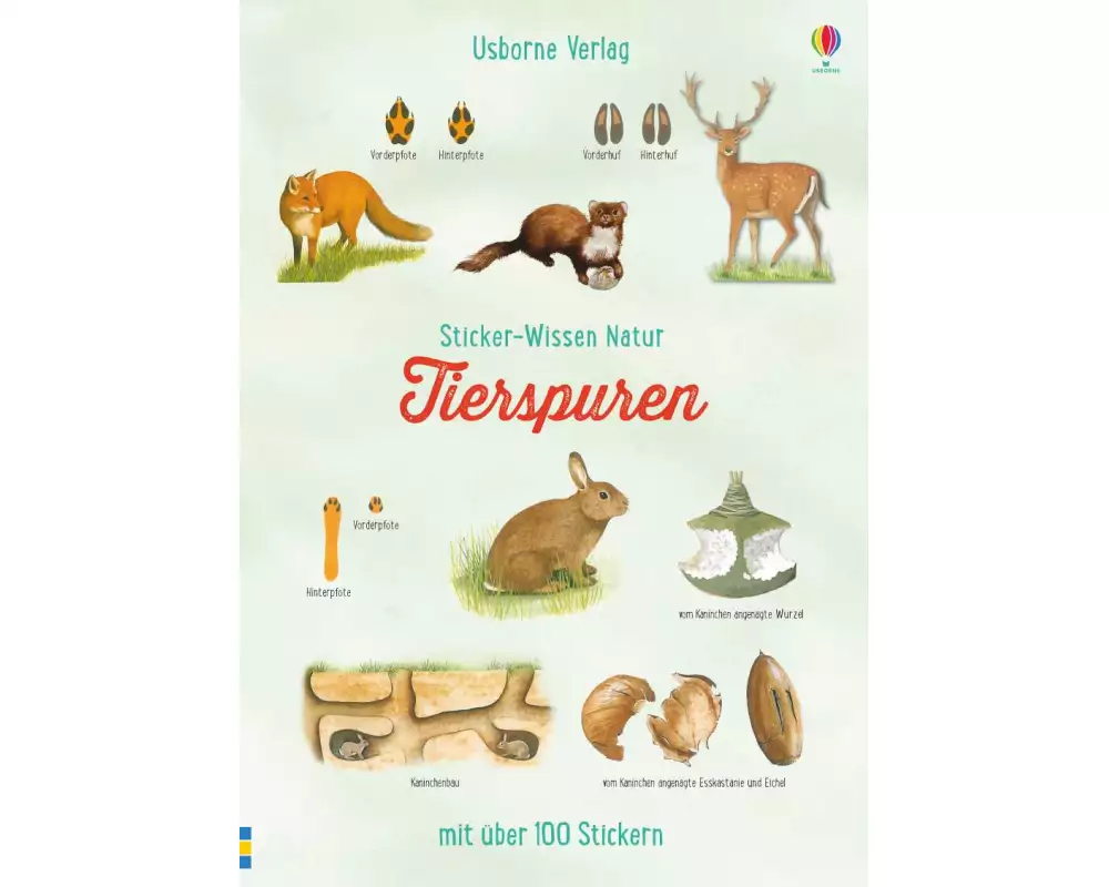 Sticker-Wissen Natur: Tierspuren
