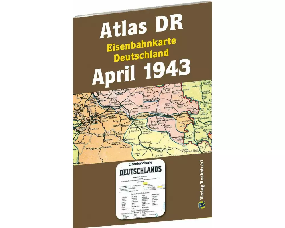 ATLAS DR April 1943 - Eisenbahnkarte Deutschland