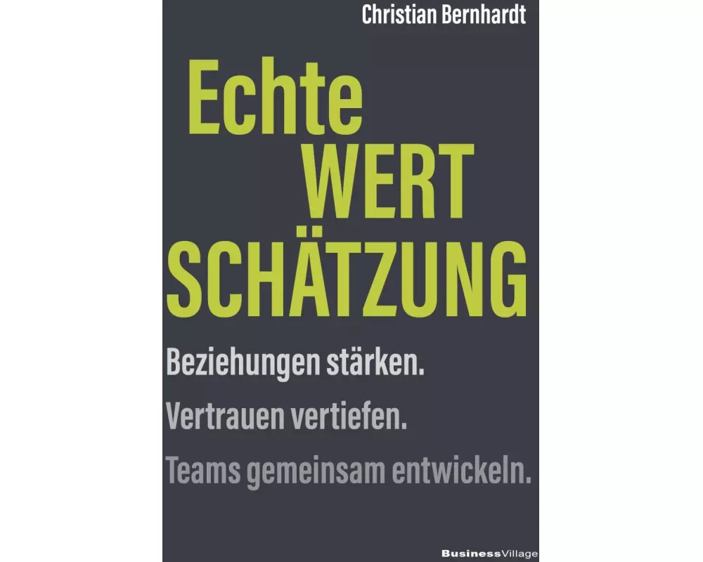 Echte Wertschätzung