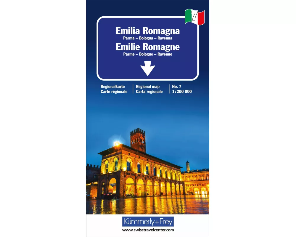 Kümmerly+Frey Regional-Strassenkarte 7 Emilia Romagna 1:200.000