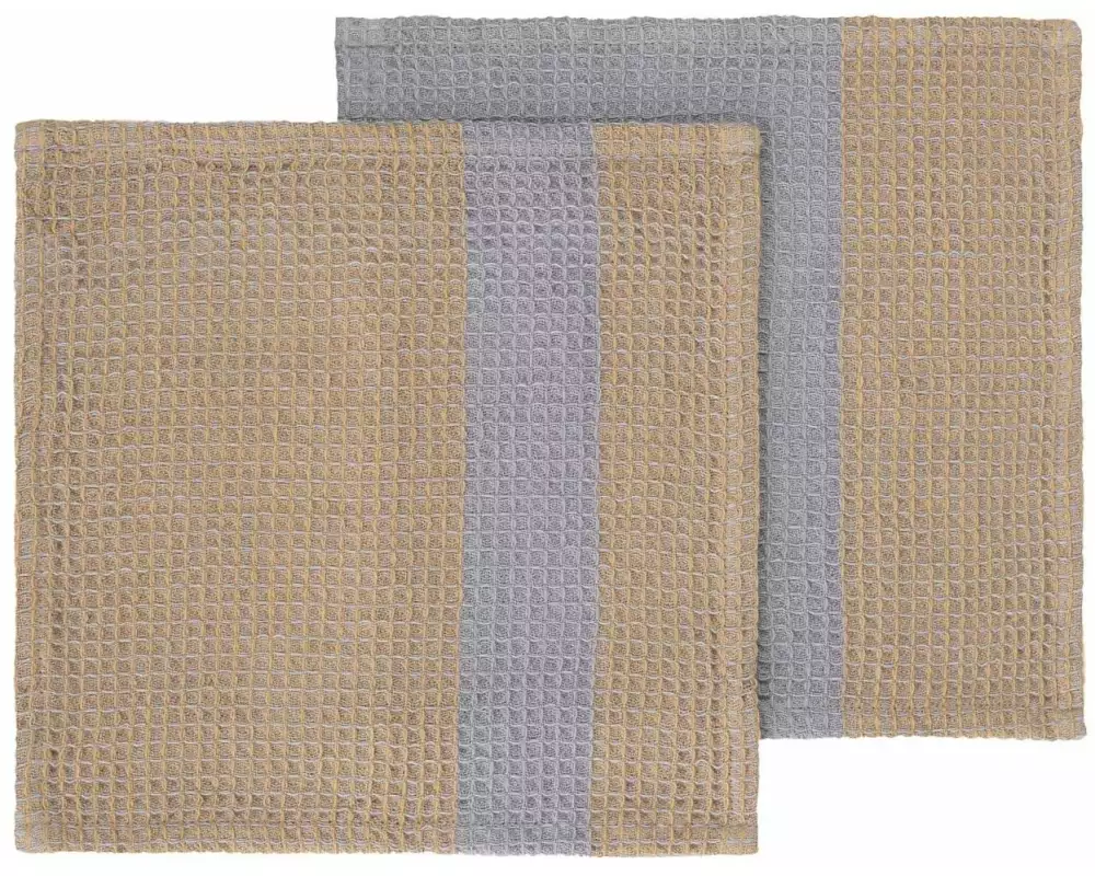 Blomus Abwaschlappen Gano 2 Stück, Braun/Grau