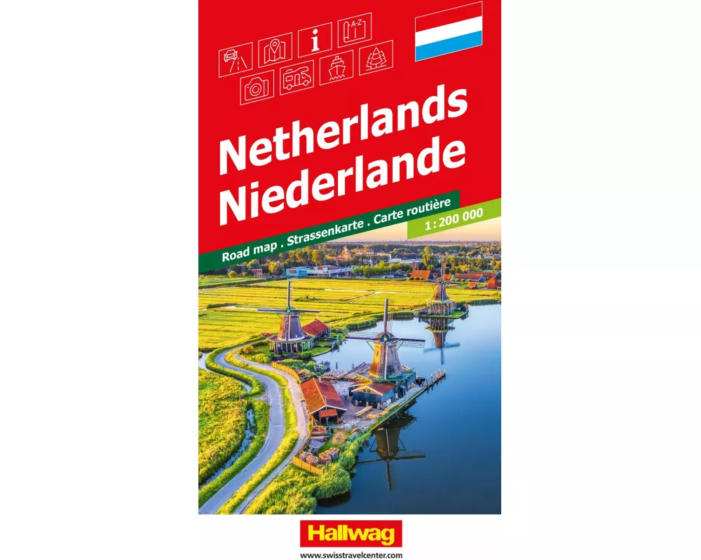 Hallwag Strassenkarte Niederlande 1:200.000