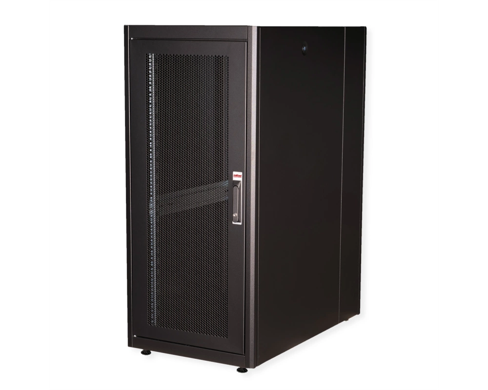 ROLINE 19-Zoll Serverschrank Basic 26 HE, 600x1000 BxT perforiert schwarz