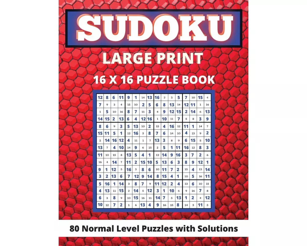 Sudoku Large Print 16x 16