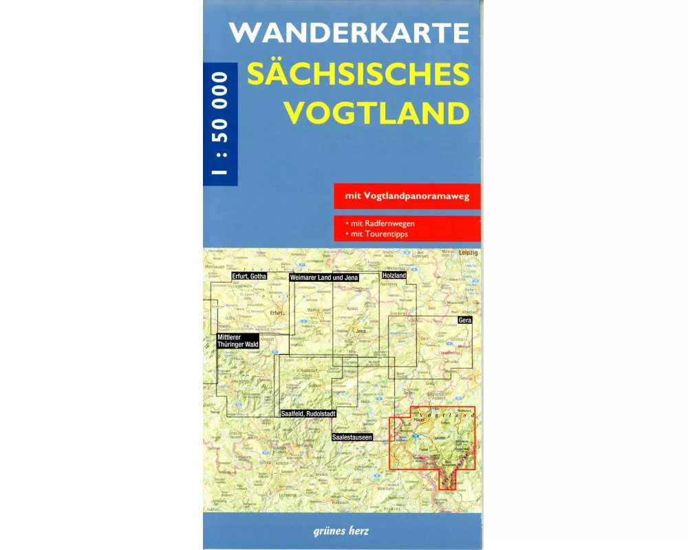 Wanderkarte Sächsisches Vogtland 1:50.000