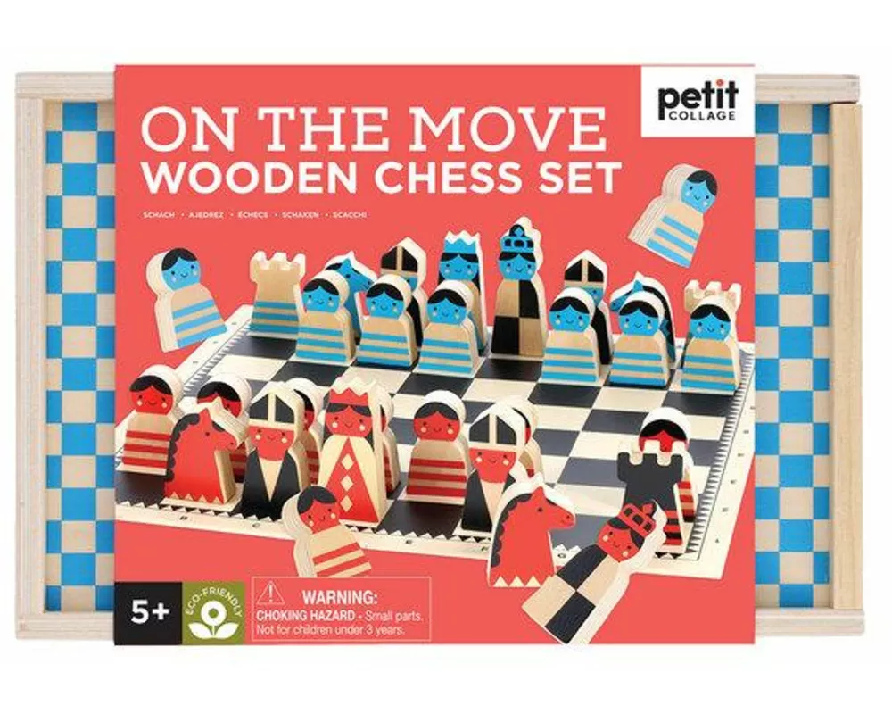 On the Move Wooden Chess Set