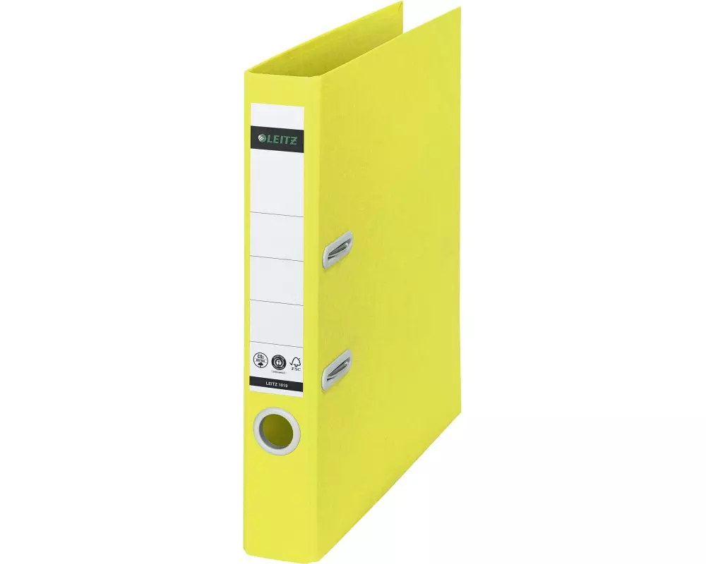 Leitz Ordner Recycle 180° A4 Schmal, Gelb