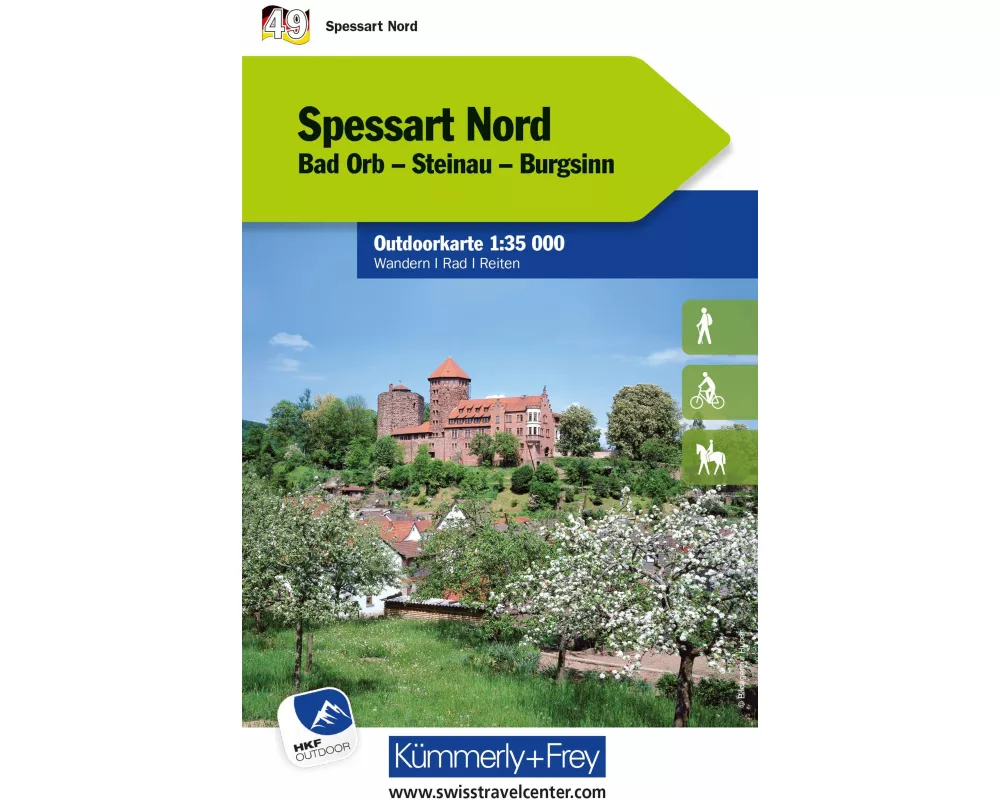 Kümmerly+Frey Outdoorkarte Deutschland 49 Spessart Nord 1:35.000