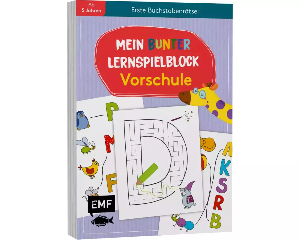 Mein bunter Lernspielblock – Vorschule: Erste Buchstabenrätsel