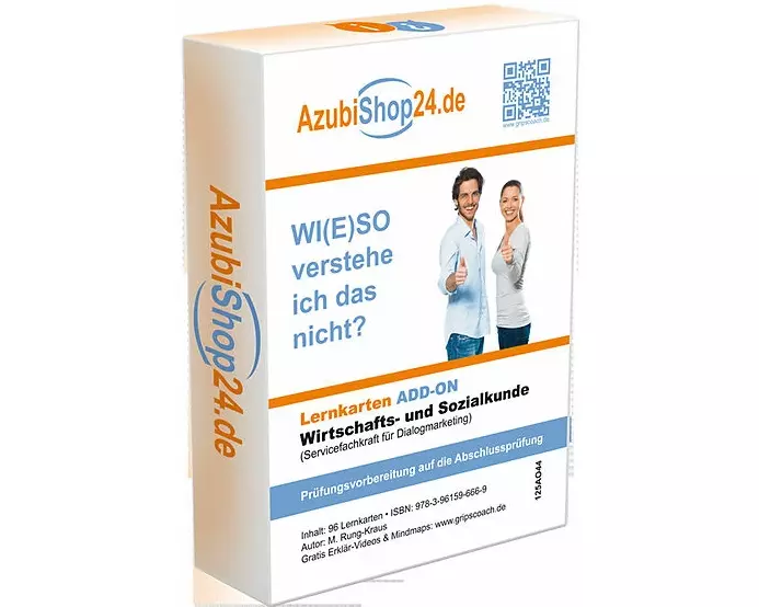 AzubiShop24.de Lernkarten Wirtschafts- und Sozialkunde Servicefachkraft für Dialogmarketing
