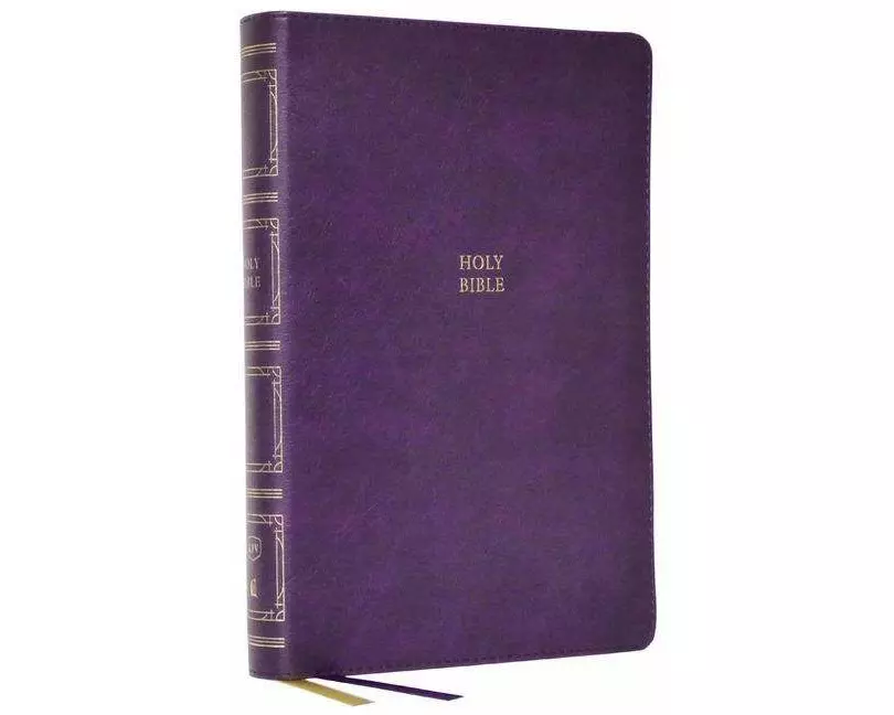 KJV Holy Bible: Paragraph-style Large Print Thinline with 43,000 Cross References, Purple Leathersoft, Red Letter, Comfort Print: King James Version