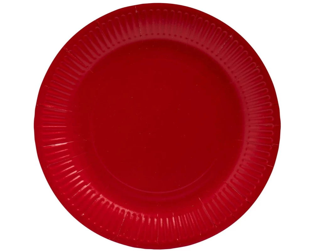 PRO nappe Einwegteller 23 cm, 20 Stück, Rot