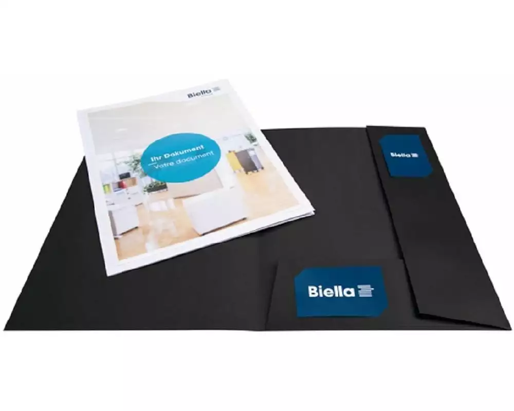 Biella Präsentationsmappe Pearl A4 Schwarz, 25 Stück