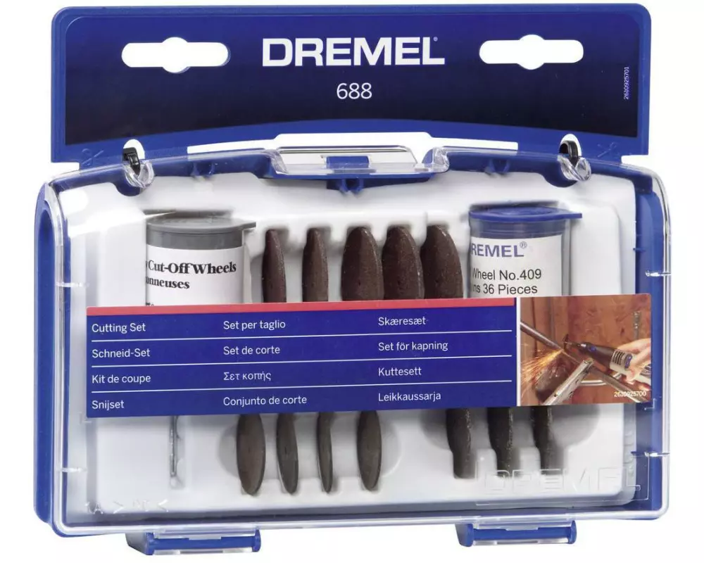 Dremel Zubehörset 688 Zubehörbox Schneiden, 59 Teile