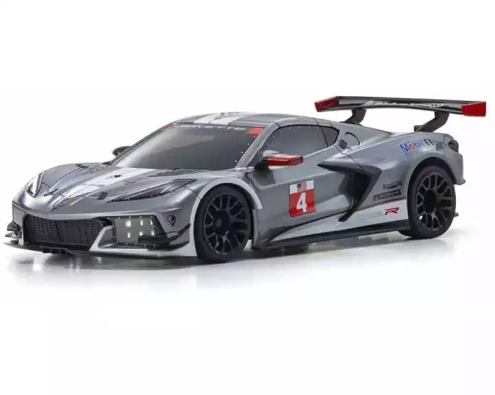 Kyosho Mini-Z MR-04 Corvette C8-R 1:28, Gun Metal/Weiss, ARTR