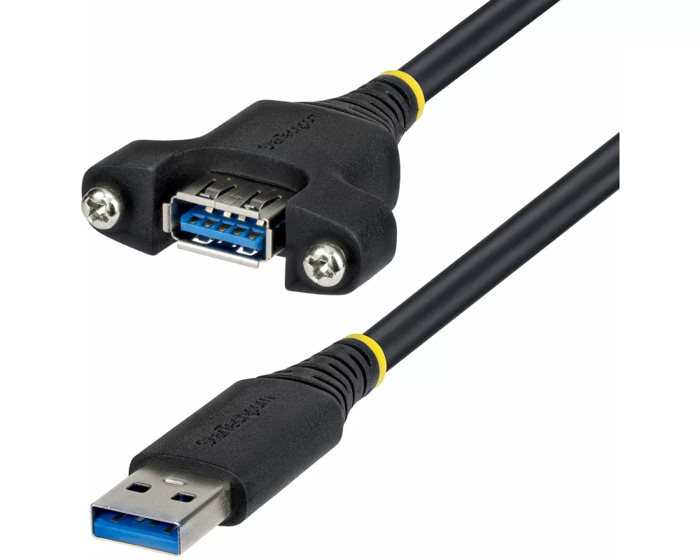 StarTech.com USBPNLAFAM2M USB Kabel USB 3.2 Gen 1 (3.1 Gen 1) 2 m USB A 5 Gbit/s Schwarz