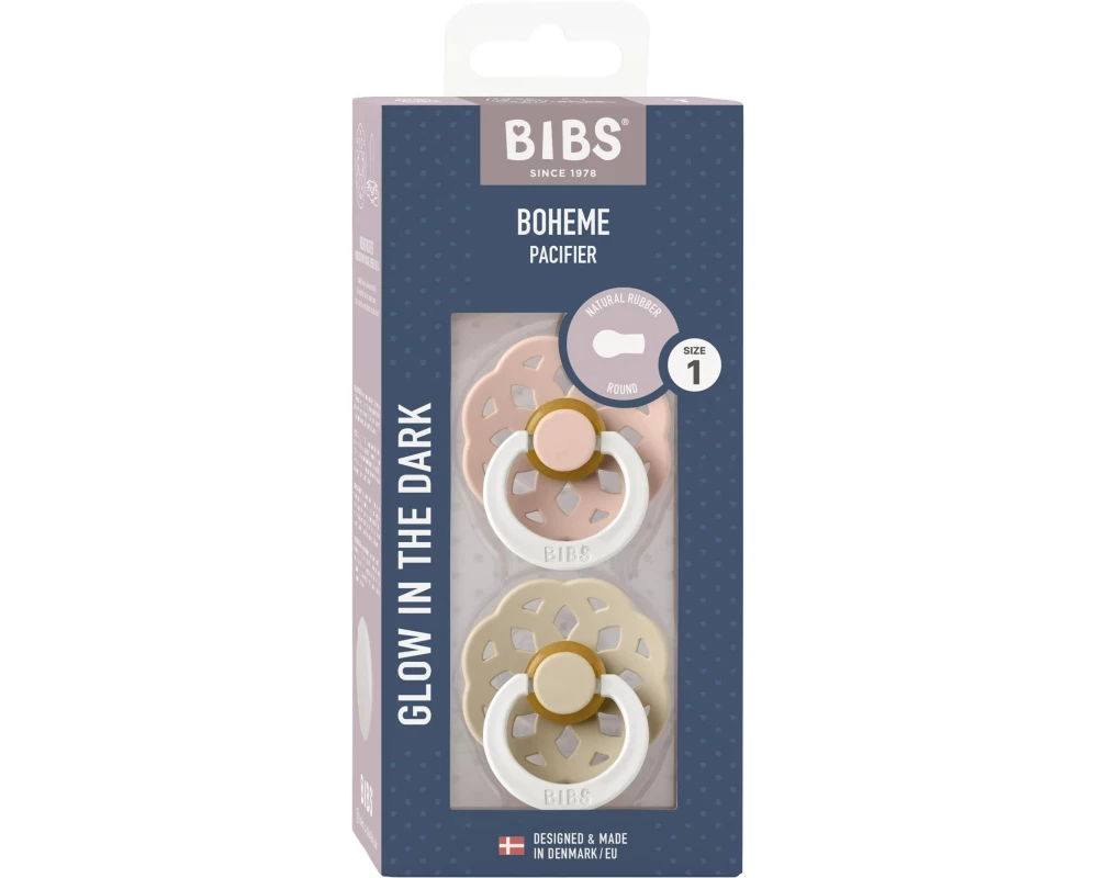 Bibs Boheme Naturkautschuk, Glow, 0-6 Monate