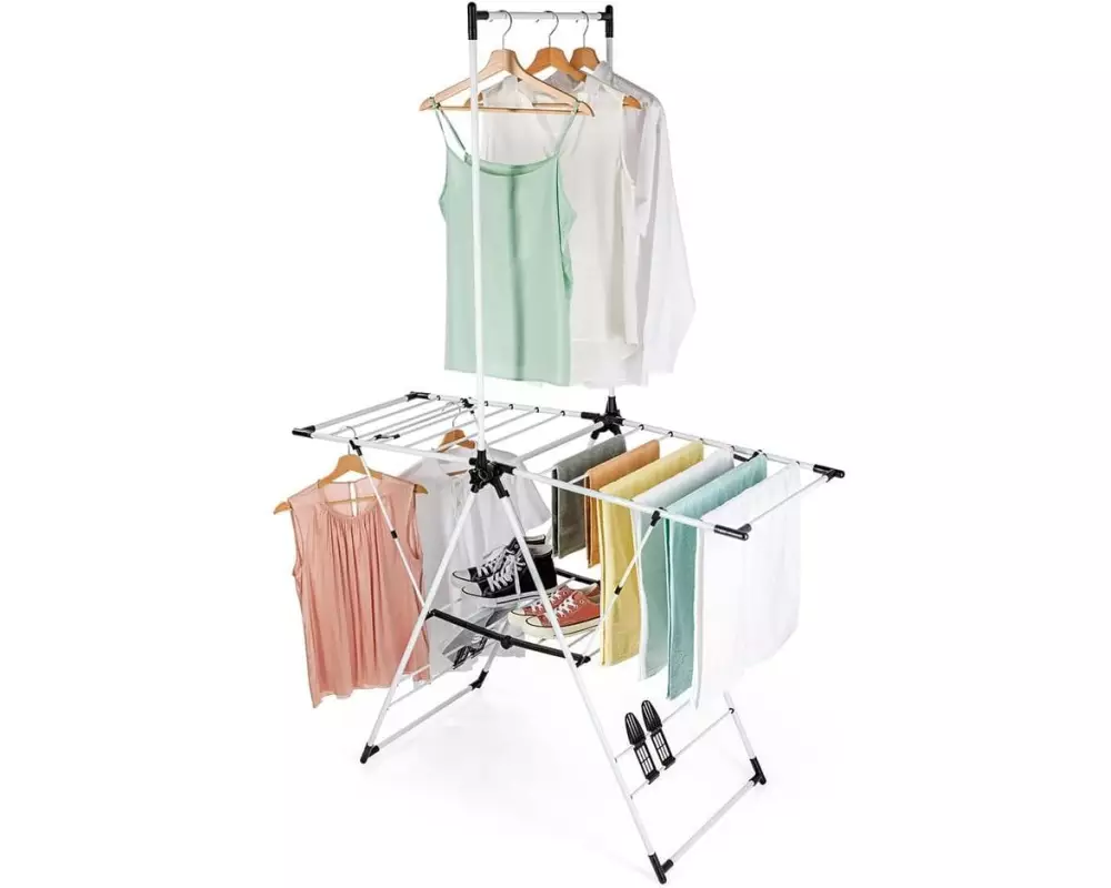 EASYmaxx Standtrockner mit Kleiderstange 2 m