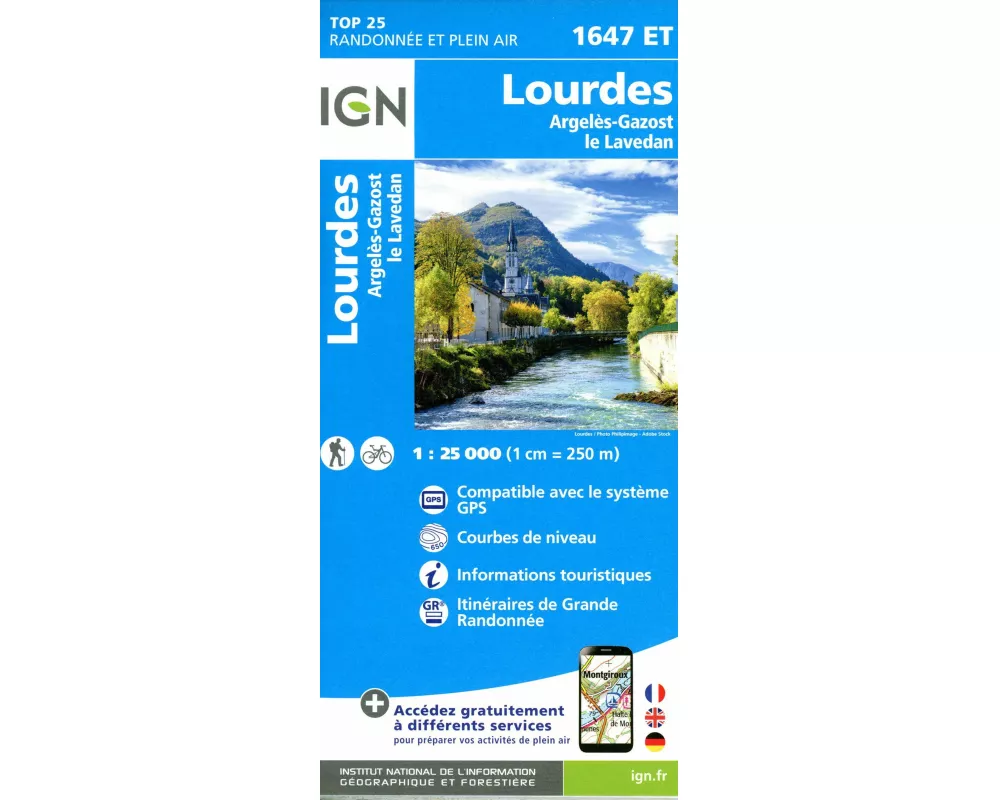 Lourdes 1:25 000