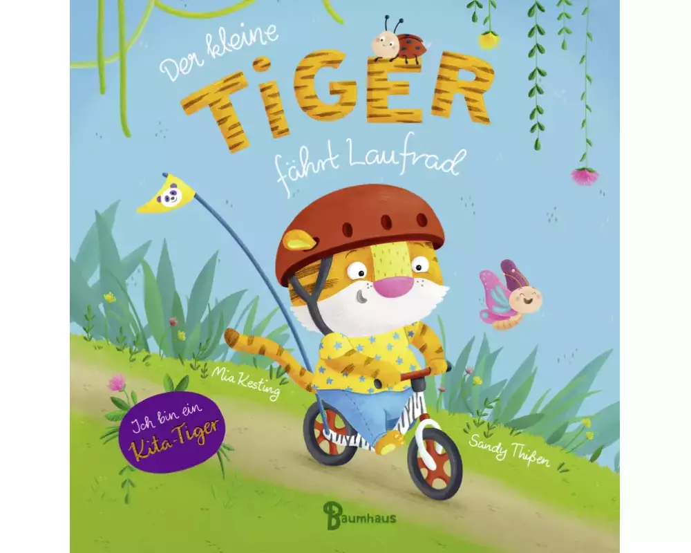 Der kleine Tiger fährt Laufrad