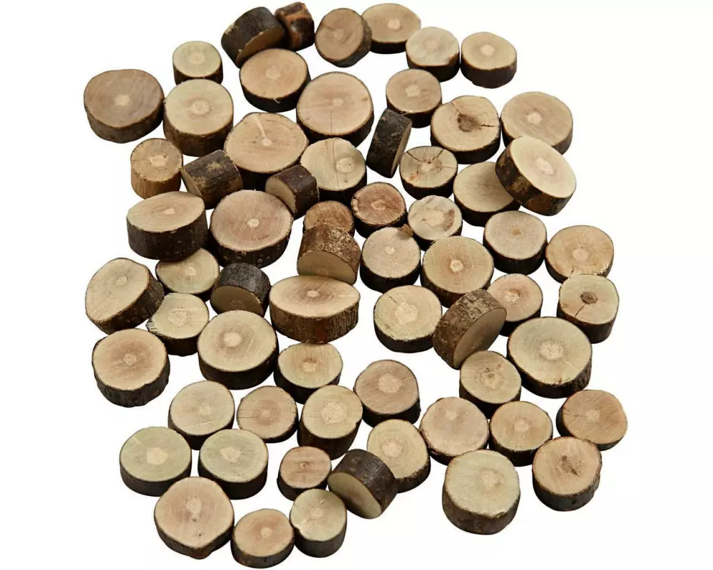 Creativ Company Holzscheiben Mix Ø 1-1.5 cm