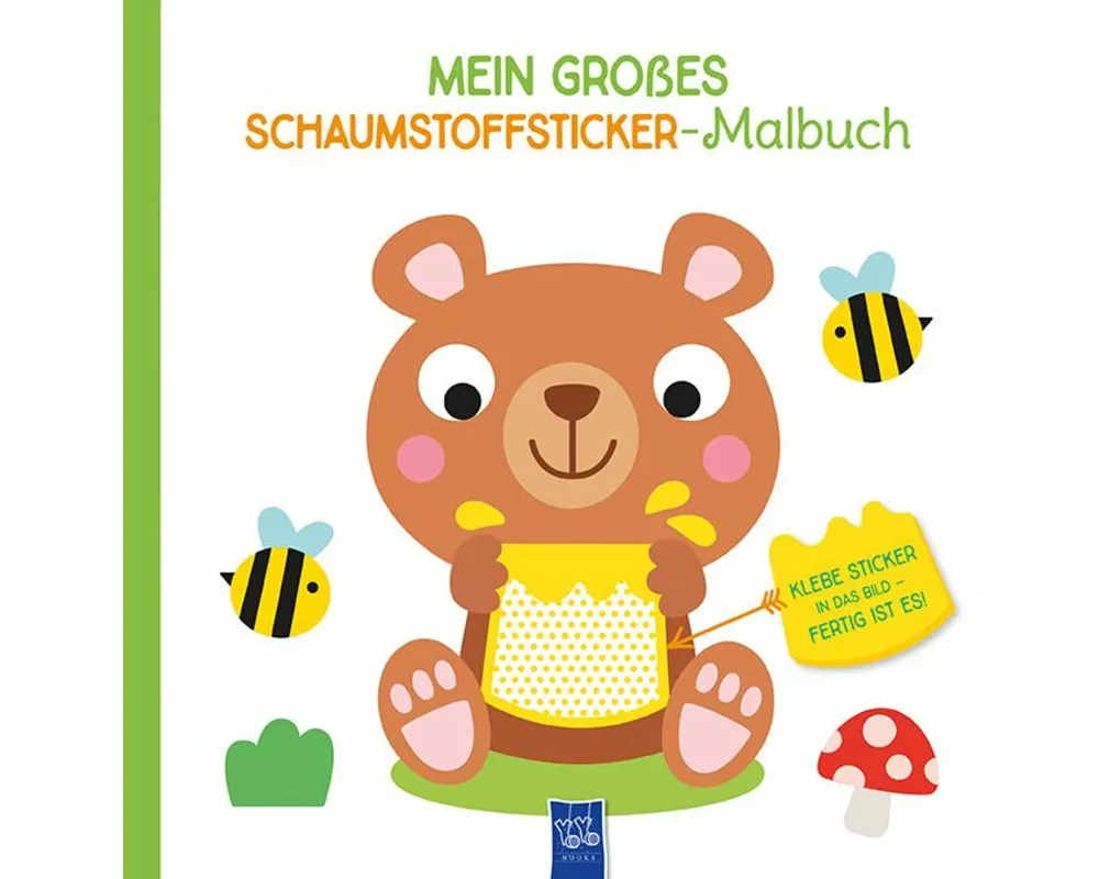 Mein großes Schaumstoffsticker-Malbuch - Bär