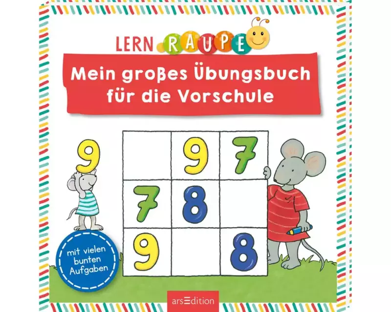 Lernraupe – Mein großes Übungsbuch für die Vorschule