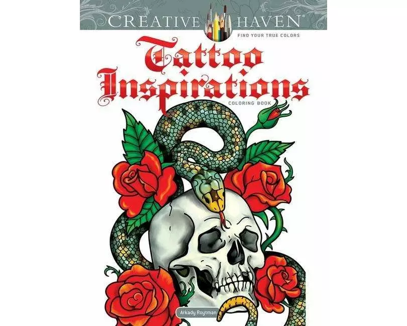 Creative Haven Tattoo Inspirations Coloring Book