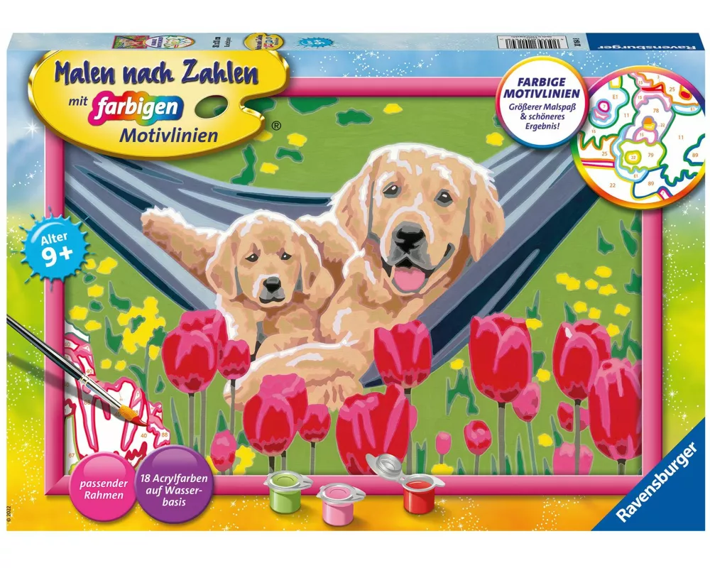 CreArt, Malen nach Zahlen Kinder - Kuschelpause