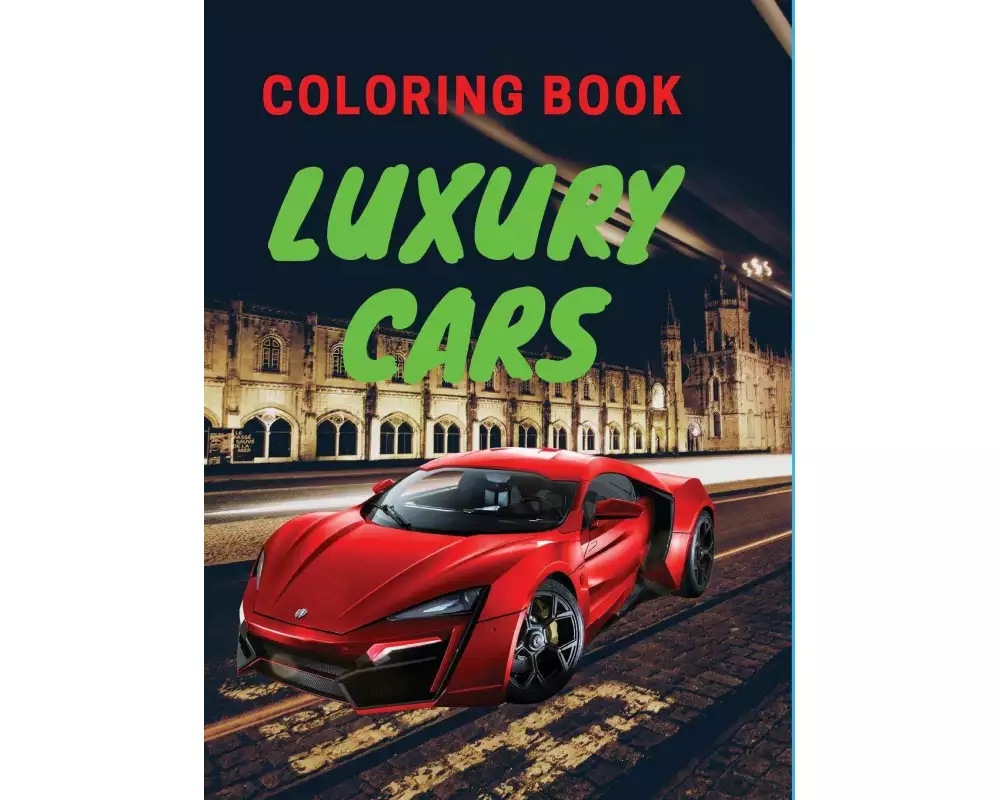 Luxury Cars Coloring Book