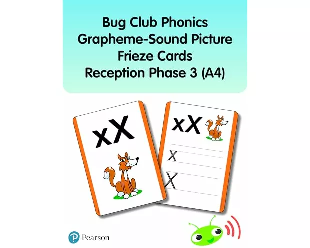 Bug Club Phonics Grapheme-Sound Picture Frieze Cards Reception Phase 3 (A4)