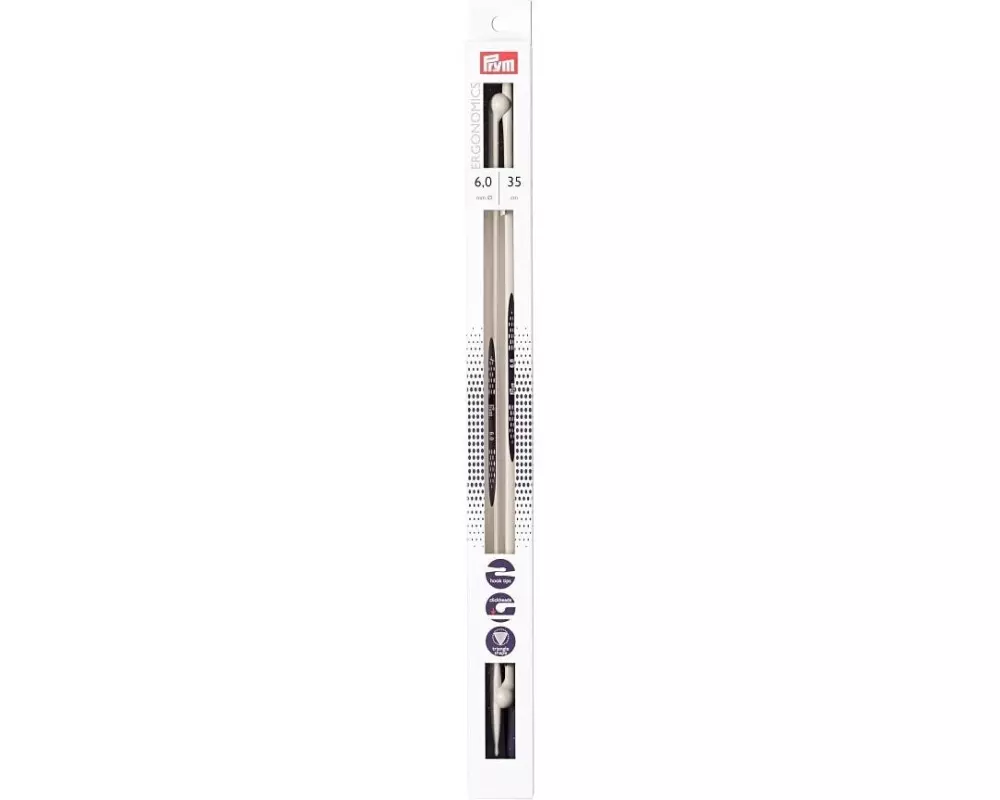 Prym Ergonomics Jackenstricknadel ergonomics 6.0 mm, 35 cm