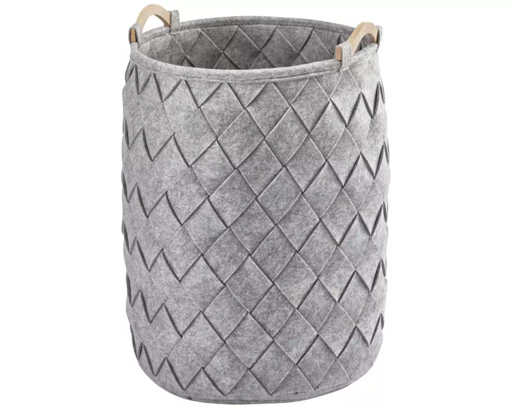 Aquanova Wäschekorb Amy 75 l, Hellgrau