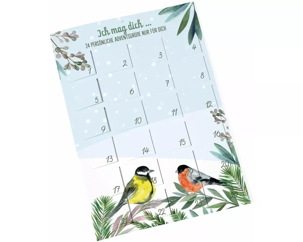 Ich mag dich - 24 persönliche Adventsgrüße nur für dich