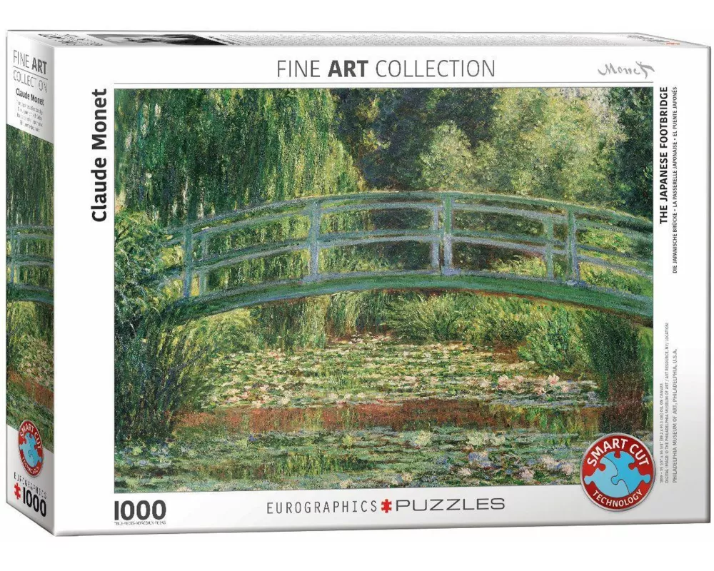 Puzzle 1000 Teile - Monet C: The Japanese Footbridge