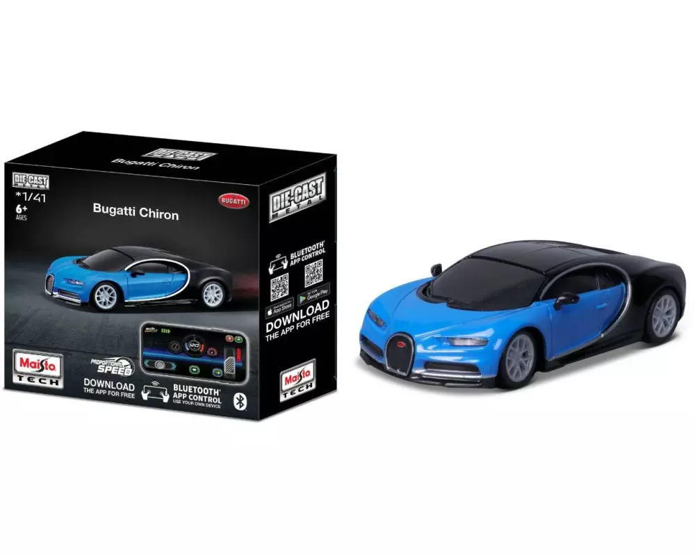 Maisto Auto RC Power Racer Bugatti Chiron Bluetooth