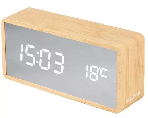 KARLSSON Digitalwecker Copper Natur