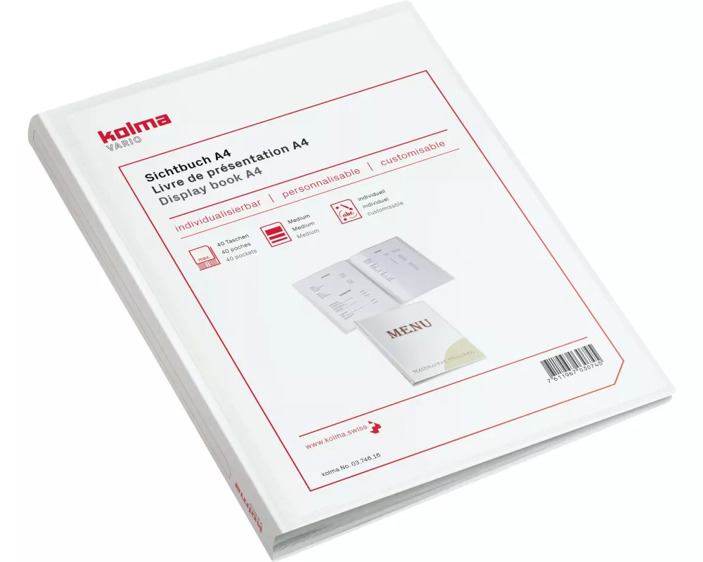 Kolma Sichtbuch Vario A4 mit 40 Taschen