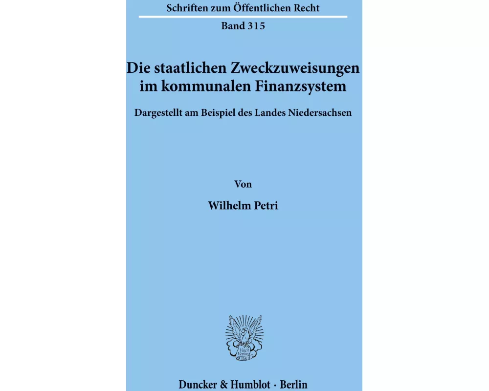 Die staatlichen Zweckzuweisungen im kommunalen Finanzsystem