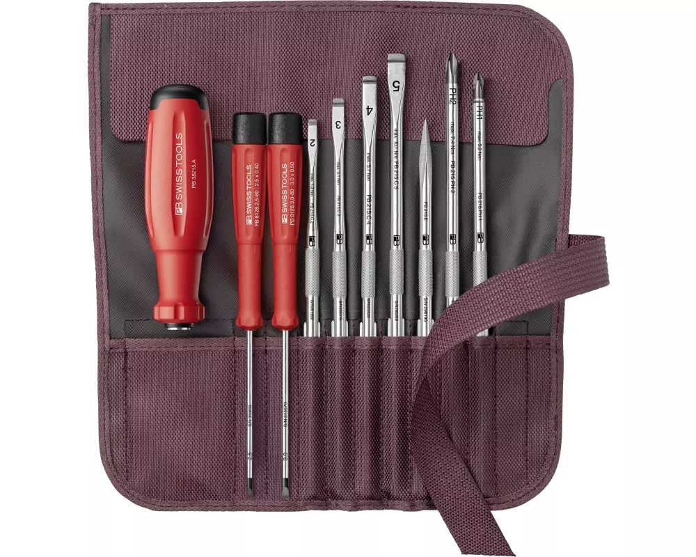 PB Swiss Tools Wechselklingen-Set PB 38218 Evo Bordeaux