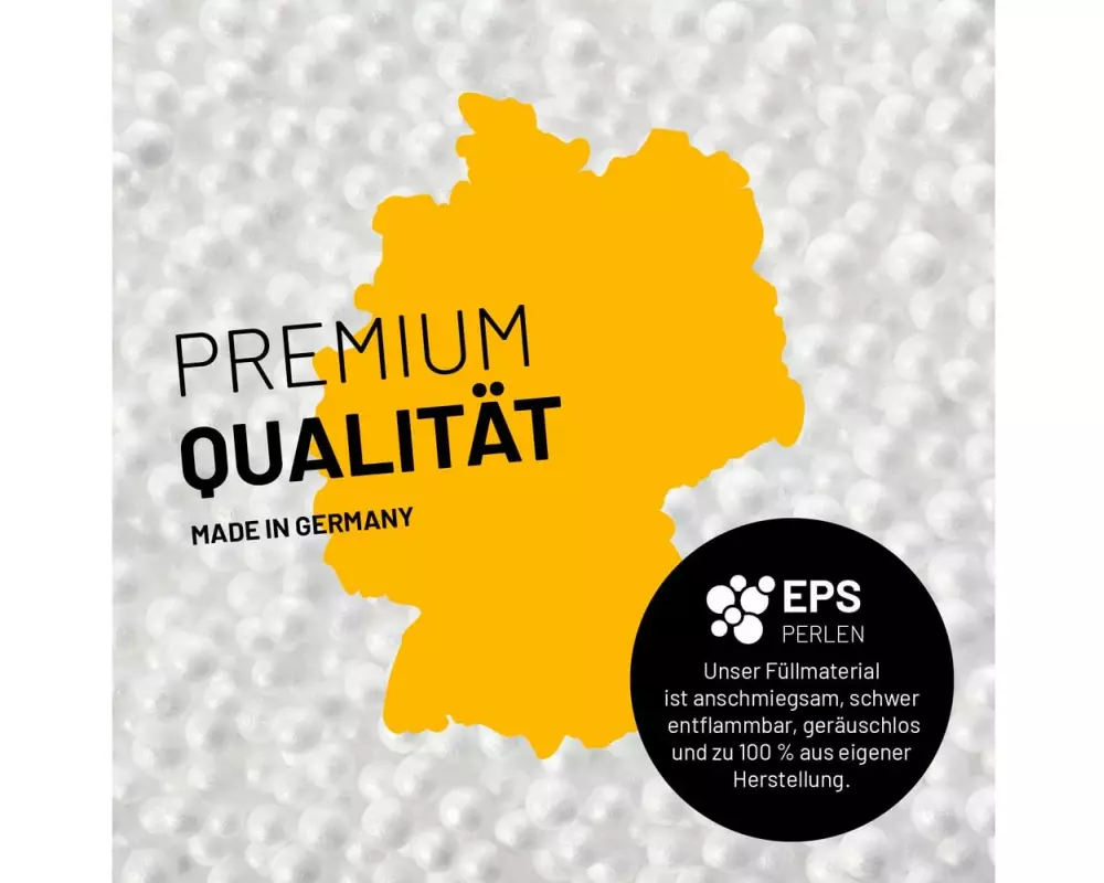 Lumaland Runder Sitzsack 2 in 1, 300 l Polyester (PES), Braun