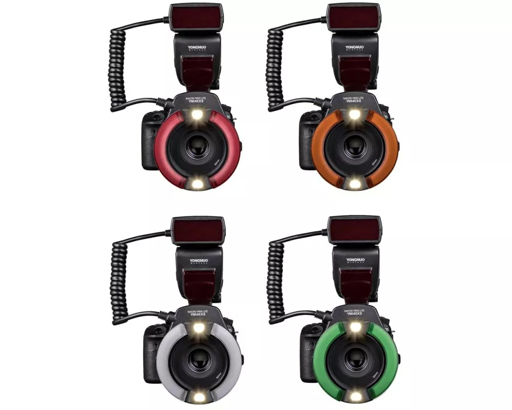 Yongnuo Fernauslöser YN-14EXII TTL-Makro-Ringlichtblitz für Canon