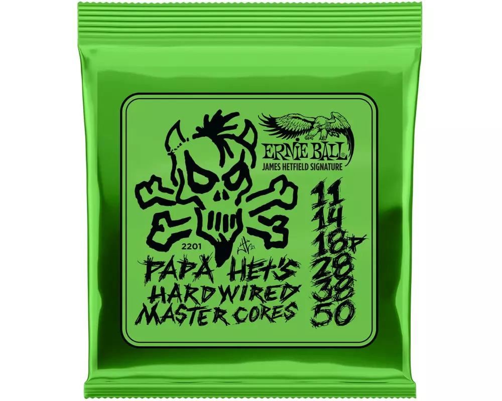 Ernie Ball Papa Het's Hardwired Master Cores vernickelter Stahl 11-50