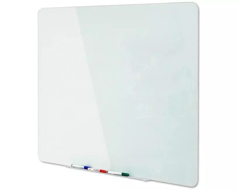 Bi-Office Magnethaftendes Glassboard 90 cm x 120 cm, Weiss