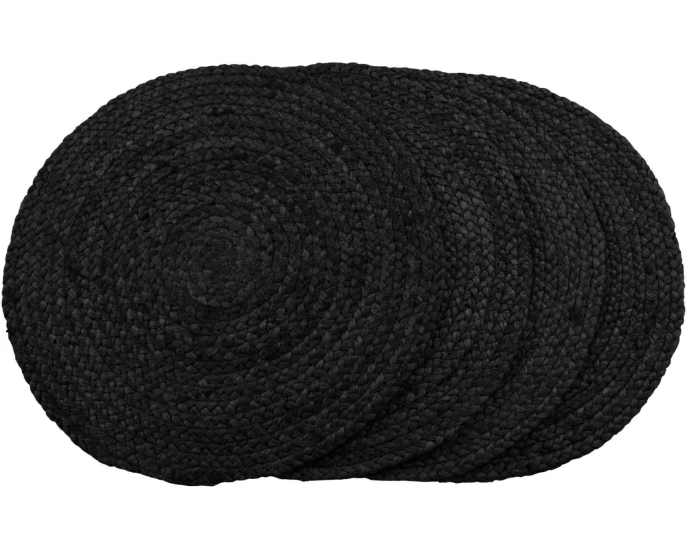 House Nordic Tischset Ø 38 cm, Dunkelgrau, 4 Stück