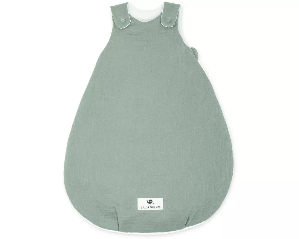 Julius Zöllner Baby-Ganzjahresschlafsack Musselin Grün Gr. 62/68